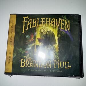 Fablehaven New Audio Book CD, by Mull Brandon Narrated By E.B. Stevens Sealed